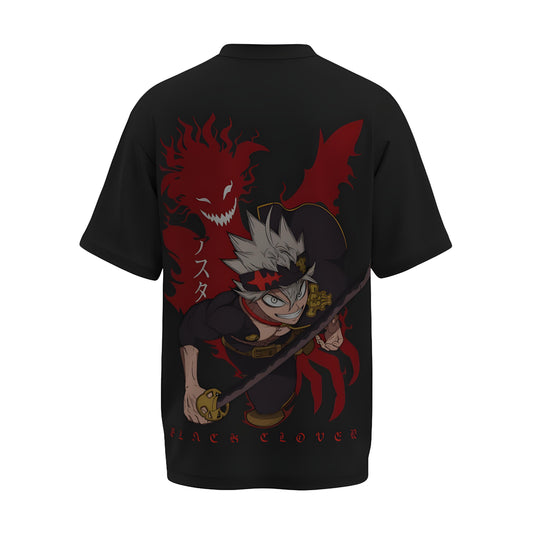 Black Clover - Asta and Liebe - Red Tone | Unisex Oversized T-shirt
