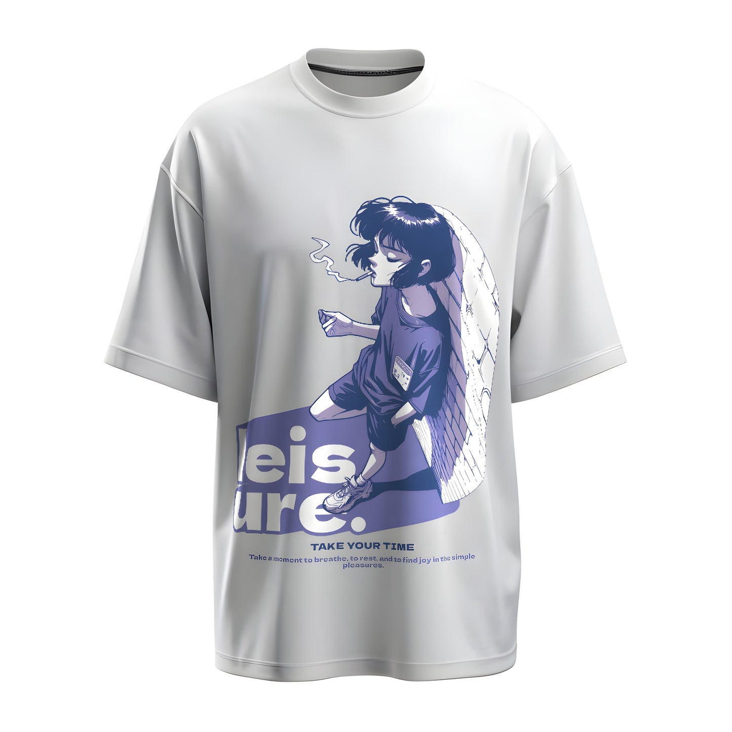 Front view of the premium oversized white t-shirt titled “Leisure” from Kashiba U with cool graphic design inspired by street art printed at the back of the t-shirt. Shop trendy streetwear graphic tee from the website of Kashiba U online. Buy Now!
TAG - smoker