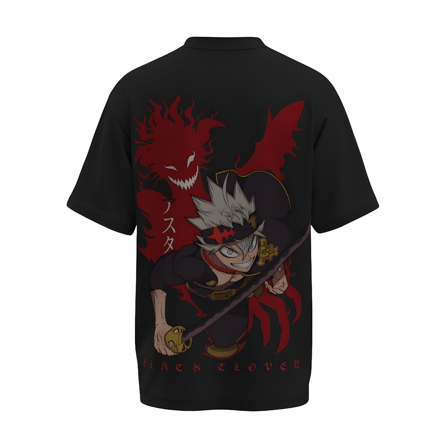 Black Clover - Asta and Liebe - Red Tone | Unisex Oversized T-shirt