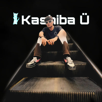 Front view of the model showcasing the premium oversized (colour) t-shirt from Kashiba U. Shop online today.
Tag- Buy Now!
