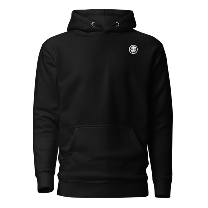 Back view of the premium and limited edition oversized black hoodie from Kashiba U will cool design inspired by Black Panther Logo from Marvel printed at the front upper left. Shop trendy graphic hoodie from Kashiba U online. Buy Now!