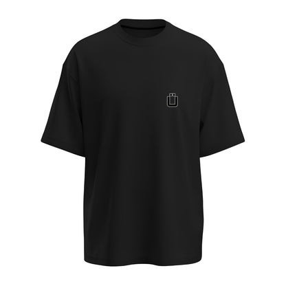 Front view of the premium limited edition black t-shirt with Kashiba U logo from Kashiba U online. Buy Now!