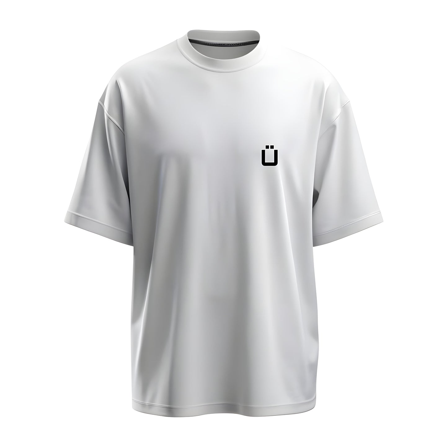 Front view of the premium limited edition white t-shirt with Kashiba U logo from Kashiba U online. Buy Now!