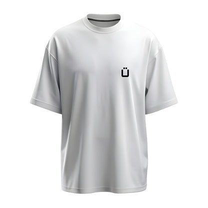 Front view of the premium limited edition white t-shirt with Kashiba U logo from Kashiba U online. Buy Now!